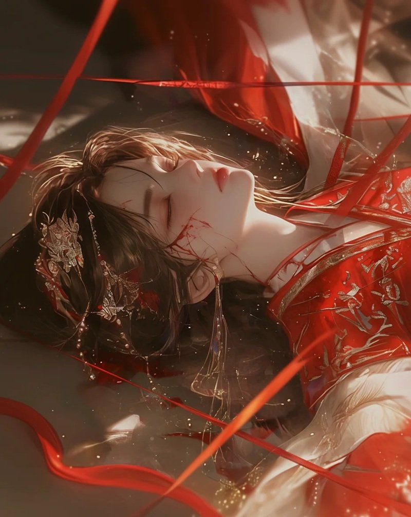 ảnh anime cổ trang nữ buồn 10