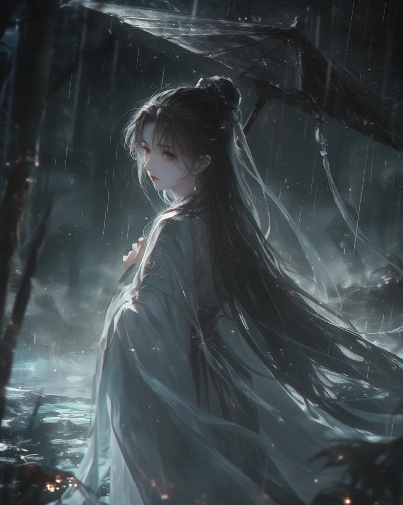 ảnh anime cổ trang nữ buồn 13