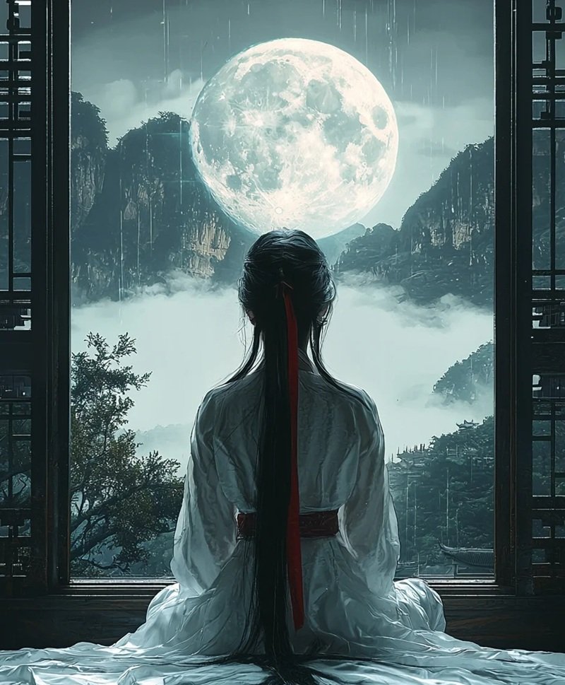 ảnh anime cổ trang nữ buồn 19