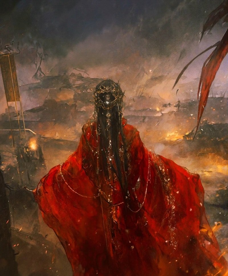 ảnh anime cổ trang nữ buồn 34