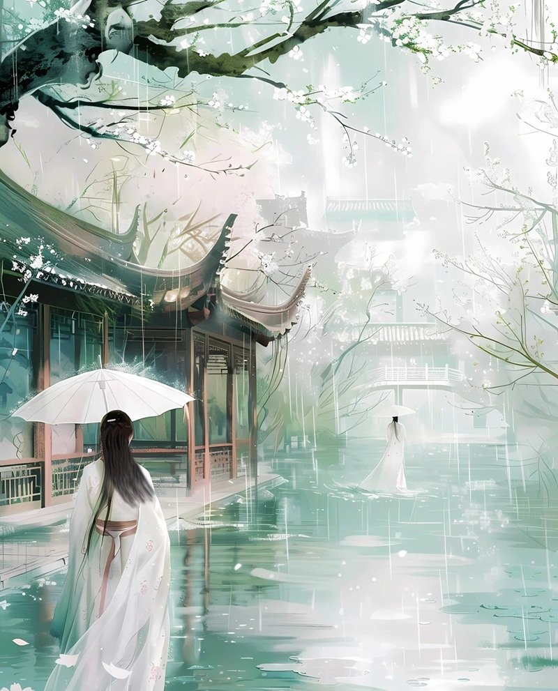 ảnh anime cổ trang nữ buồn 39