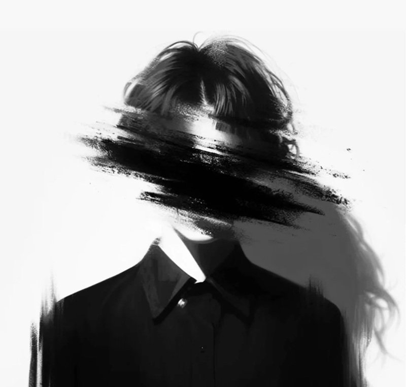 ảnh anime nam buồn đen trắng 3