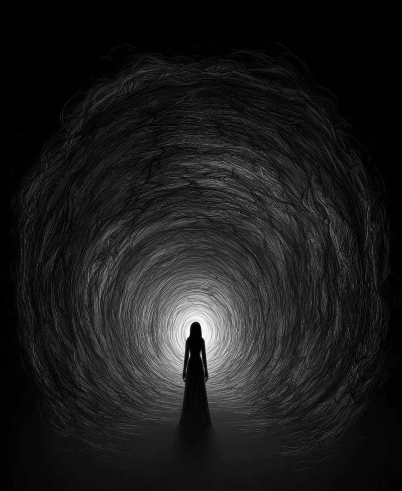 ảnh buồn đen trắng nữ 7