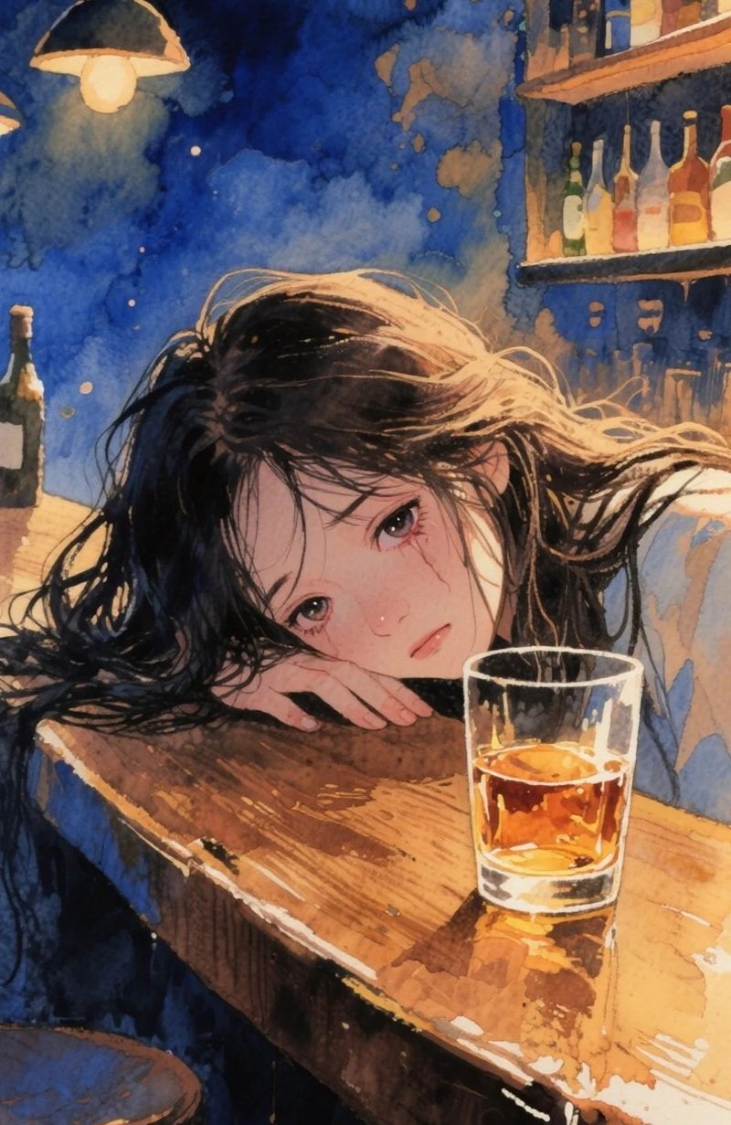 ảnh buồn uống bia một mình nữ 38