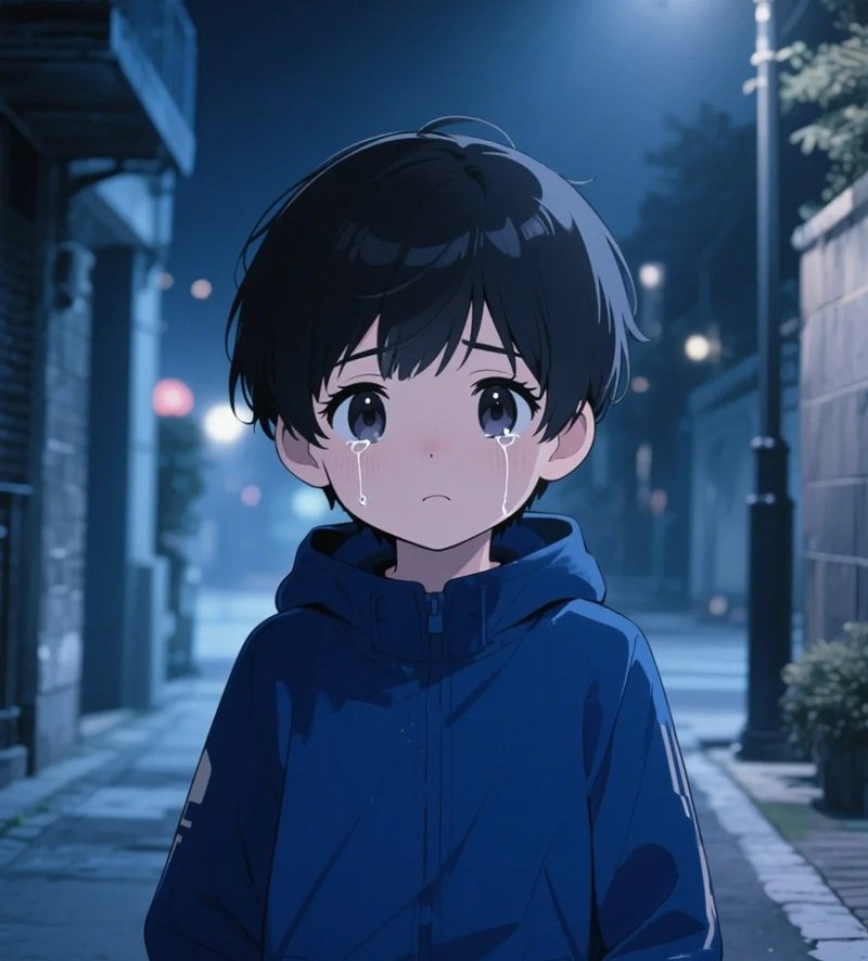 ảnh chibi nam buồn 15