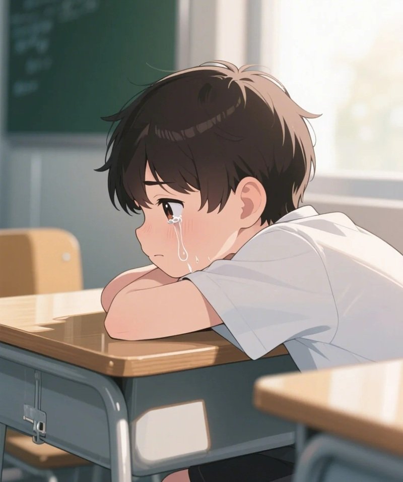 ảnh chibi nam buồn 18