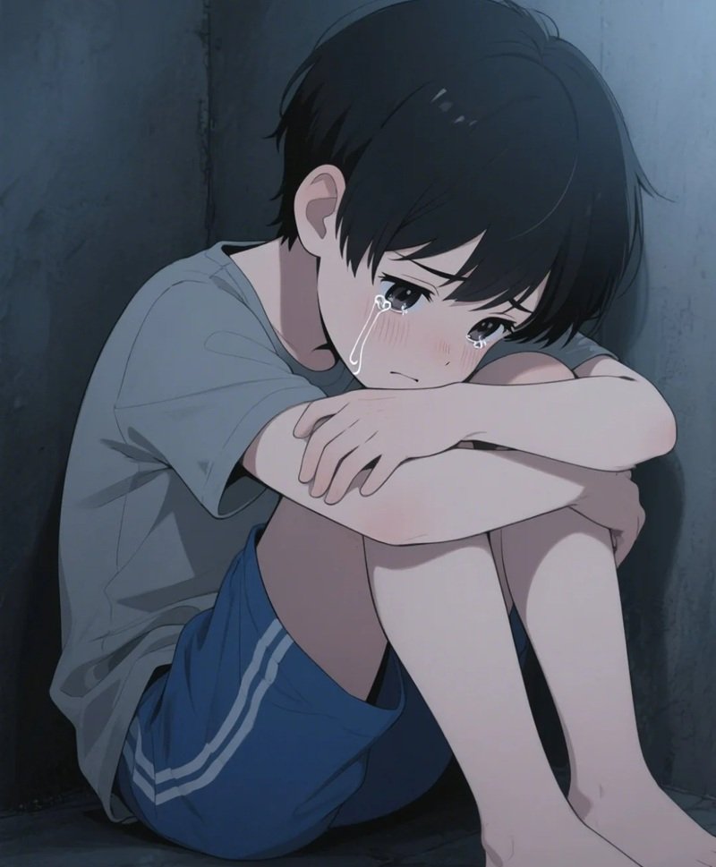 ảnh chibi nam buồn 19