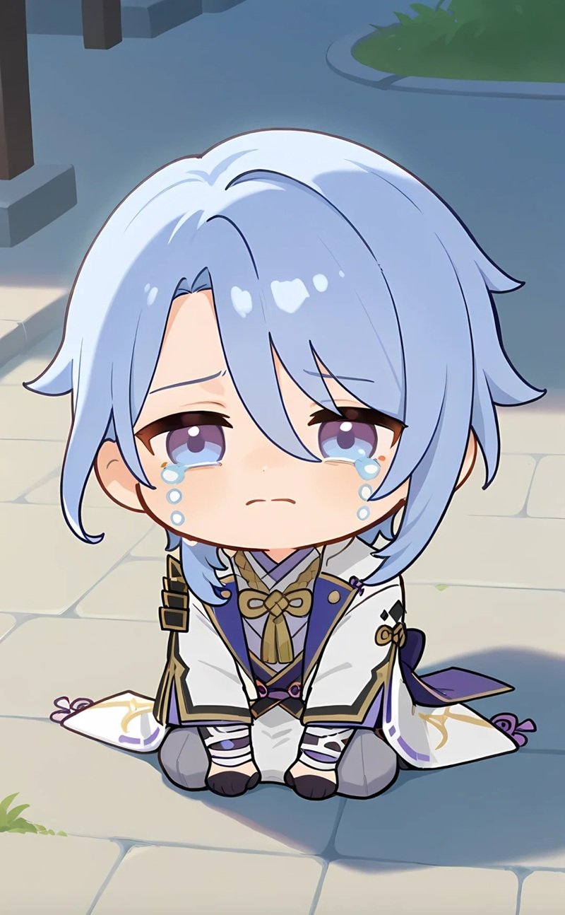 ảnh chibi nam buồn 33