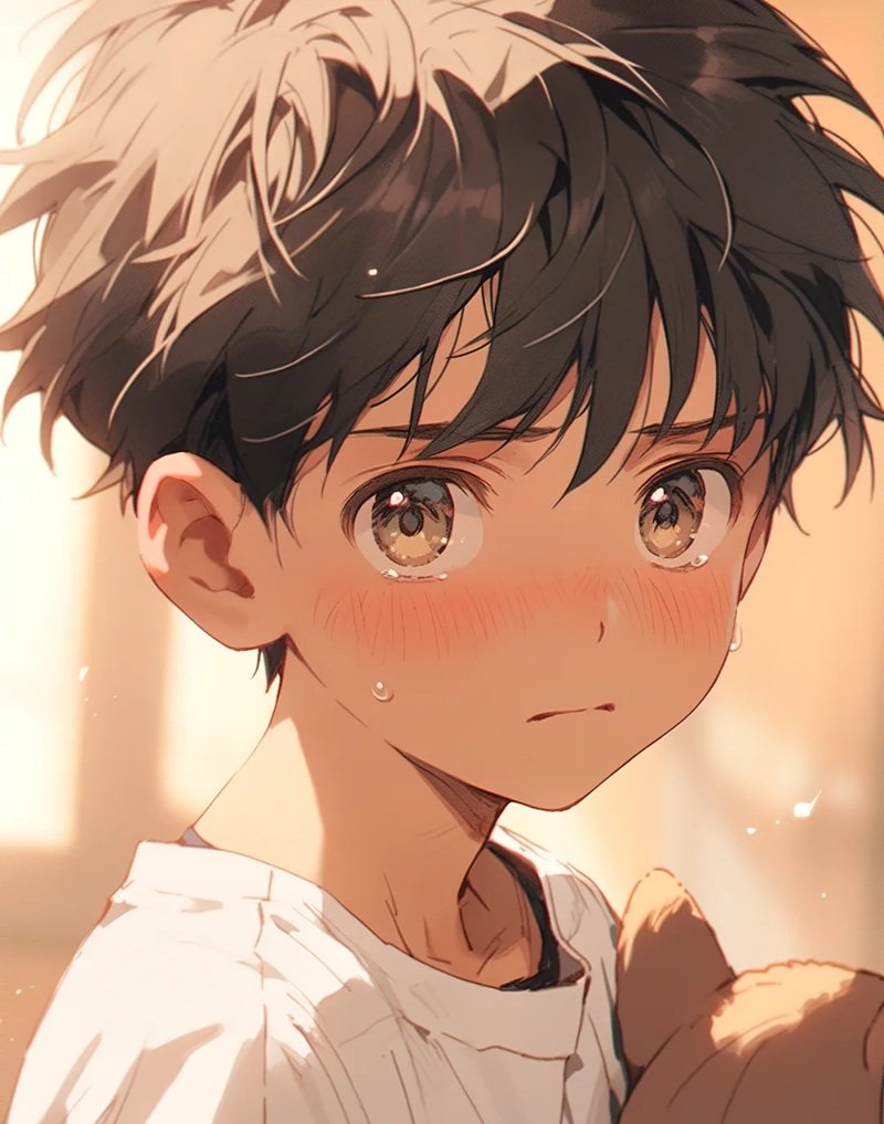 ảnh chibi nam buồn 35