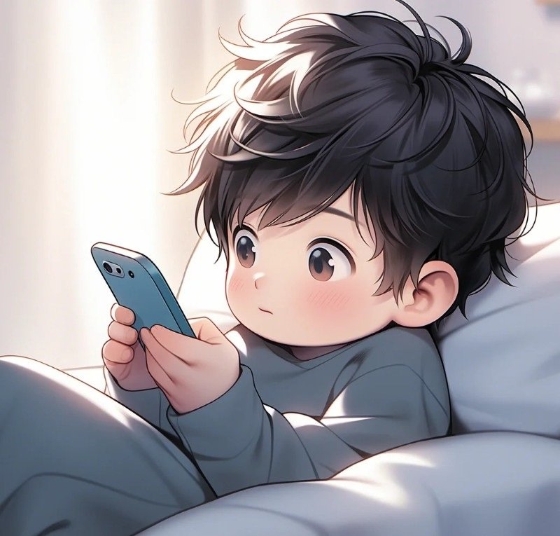 ảnh chibi nam buồn 36