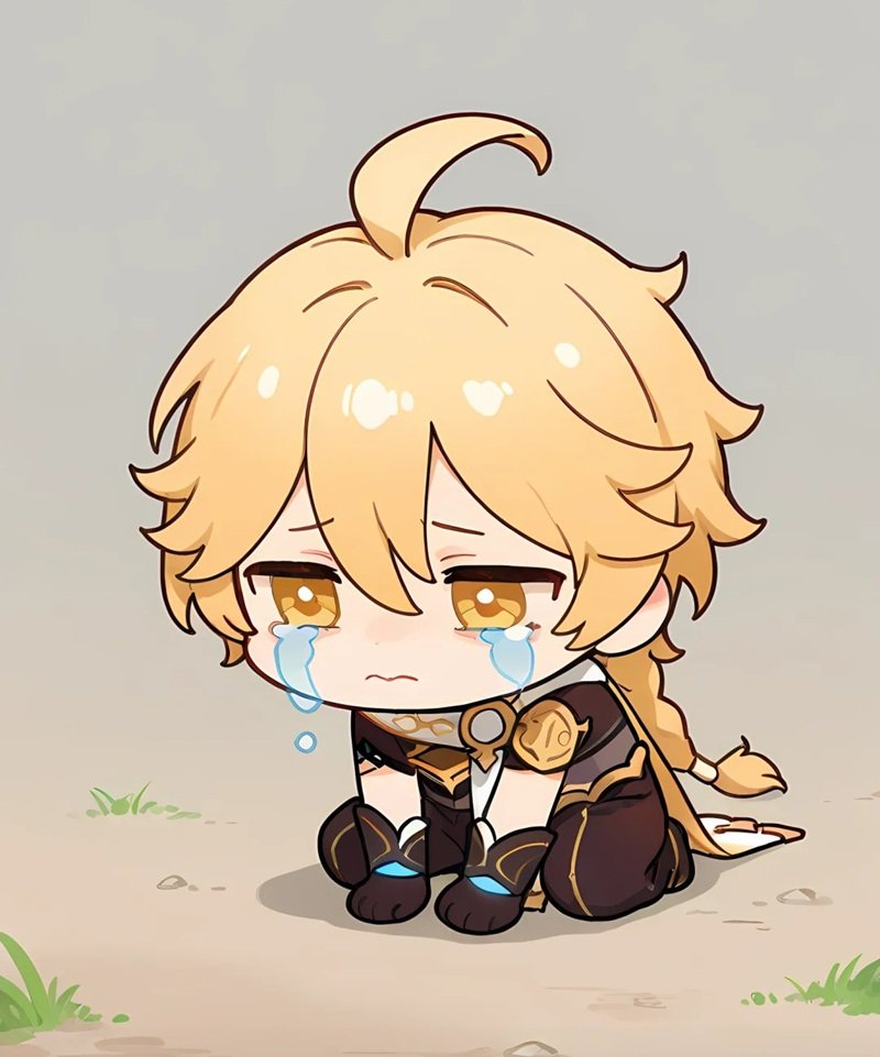 ảnh chibi nam buồn 8