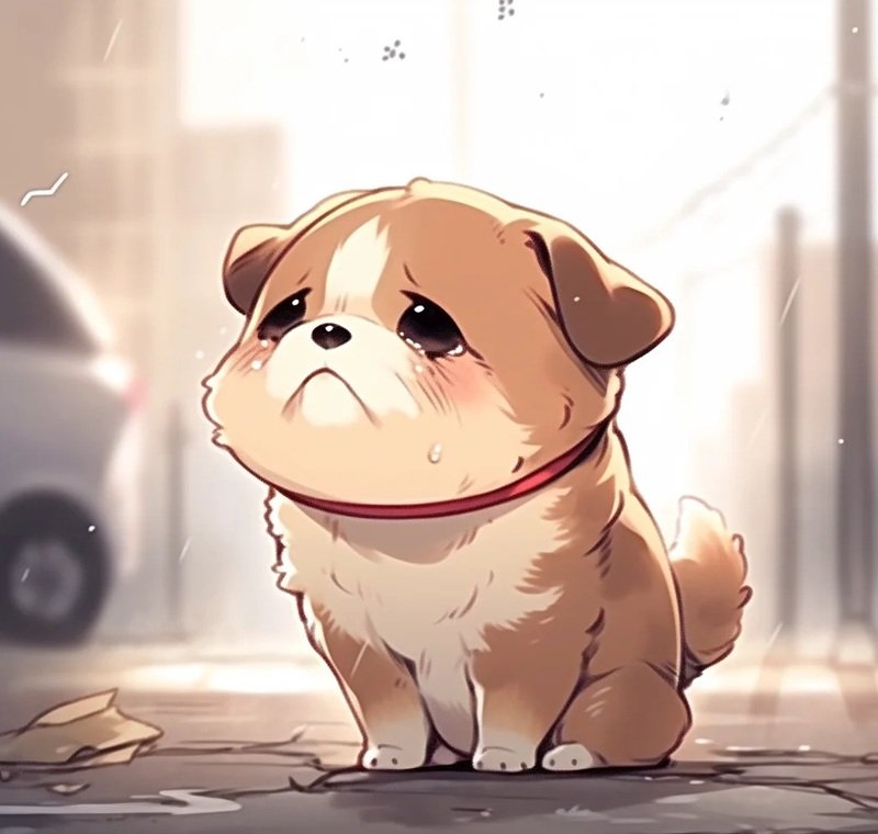 ảnh chó buồn 20