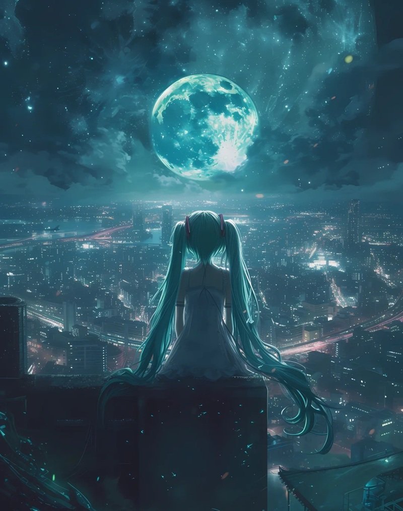 hình ảnh 1 mình ngồi buồn anime 1