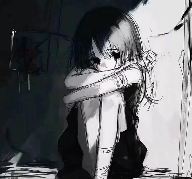 hình ảnh 1 mình ngồi buồn anime 19