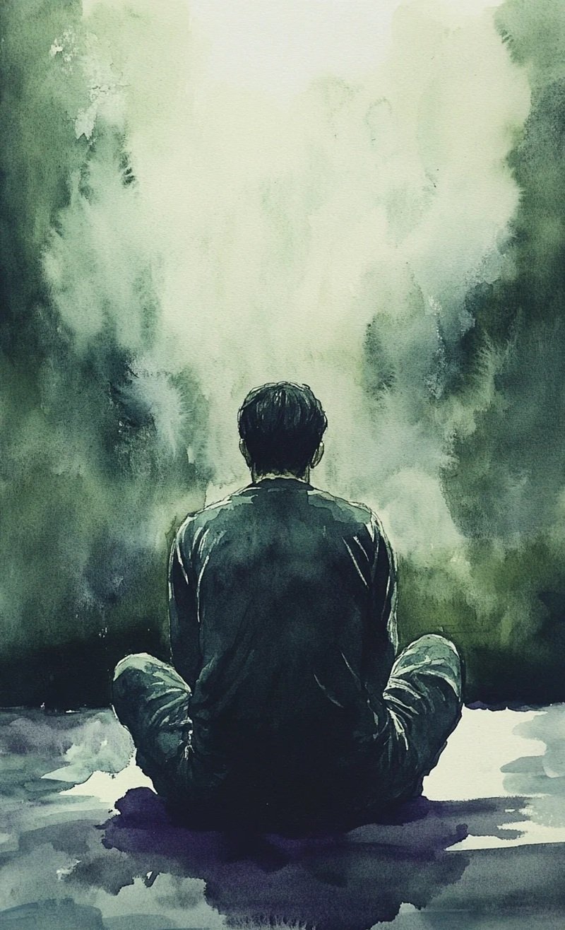 hình ảnh 1 mình ngồi buồn anime 21