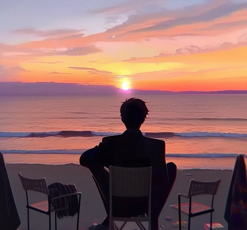 hình ảnh 1 mình ngồi buồn anime 22