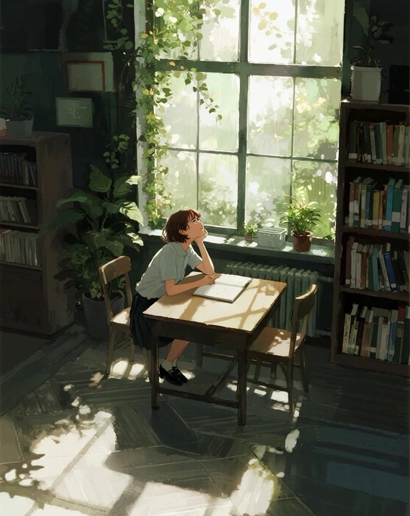 hình ảnh 1 mình ngồi buồn anime 3