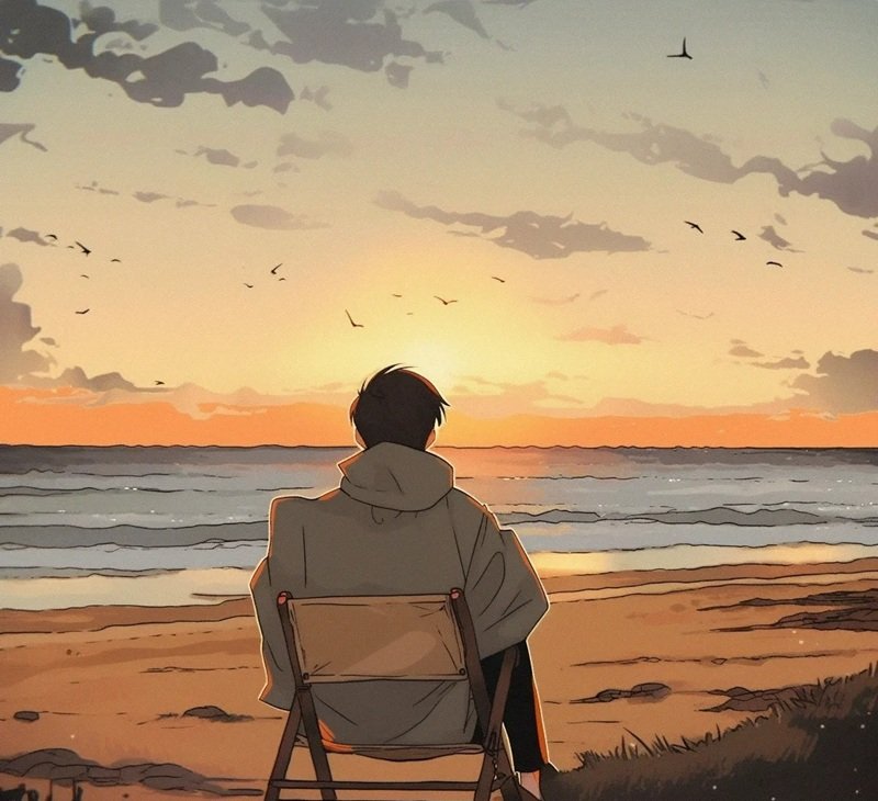 hình ảnh 1 mình ngồi buồn anime 33