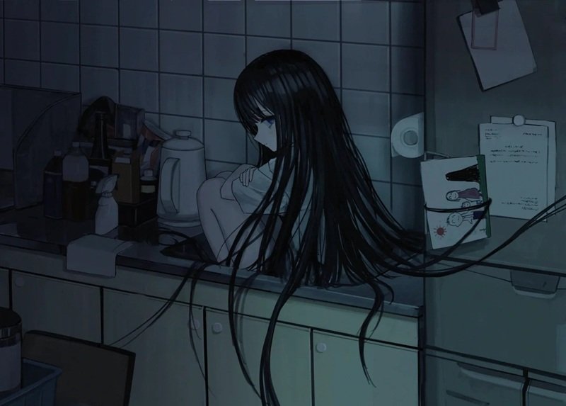 hình ảnh 1 mình ngồi buồn anime 38