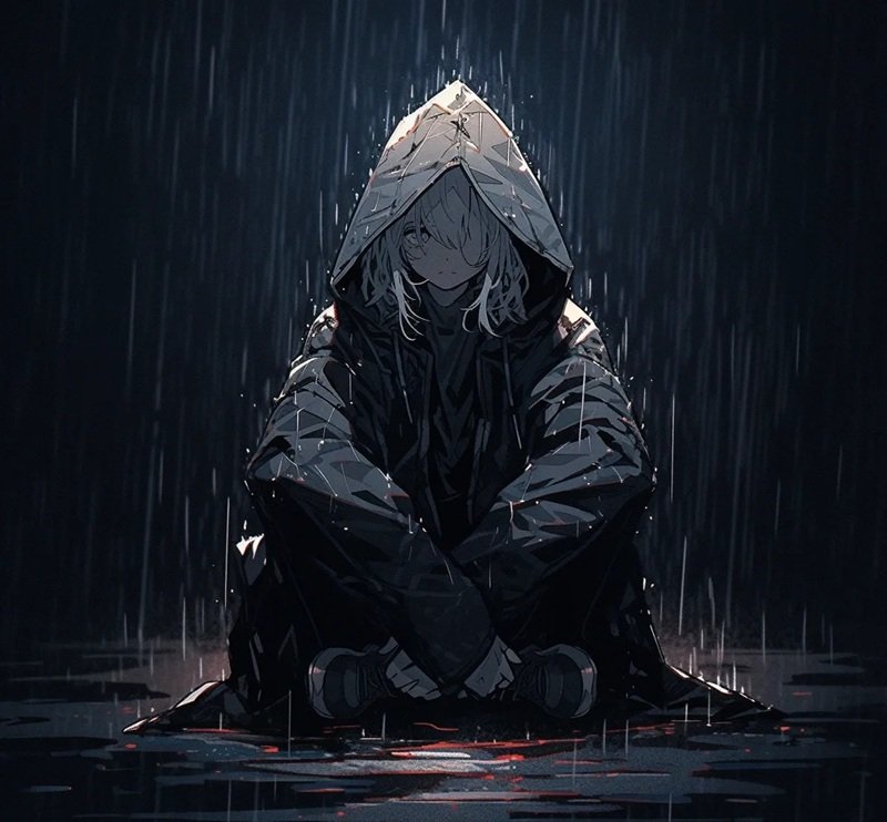 hình ảnh 1 mình ngồi buồn anime 40