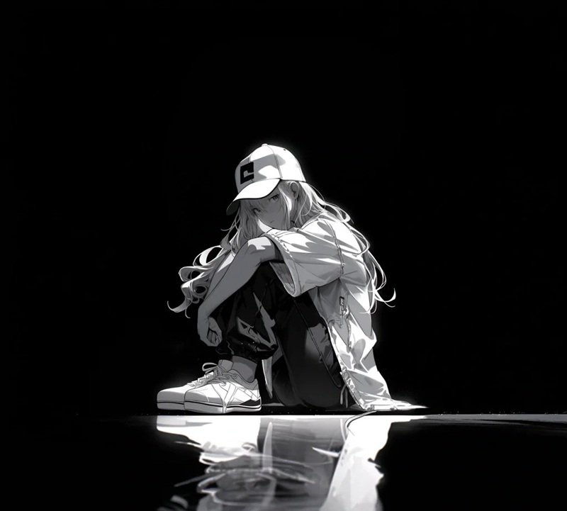 hình ảnh 1 mình ngồi buồn anime 41