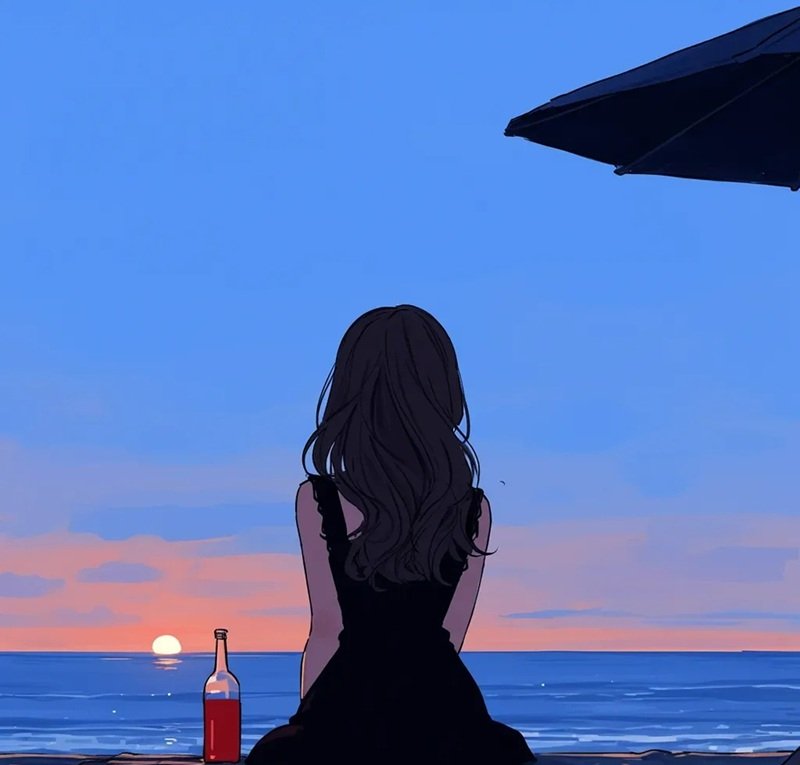 hình ảnh 1 mình ngồi buồn anime 8