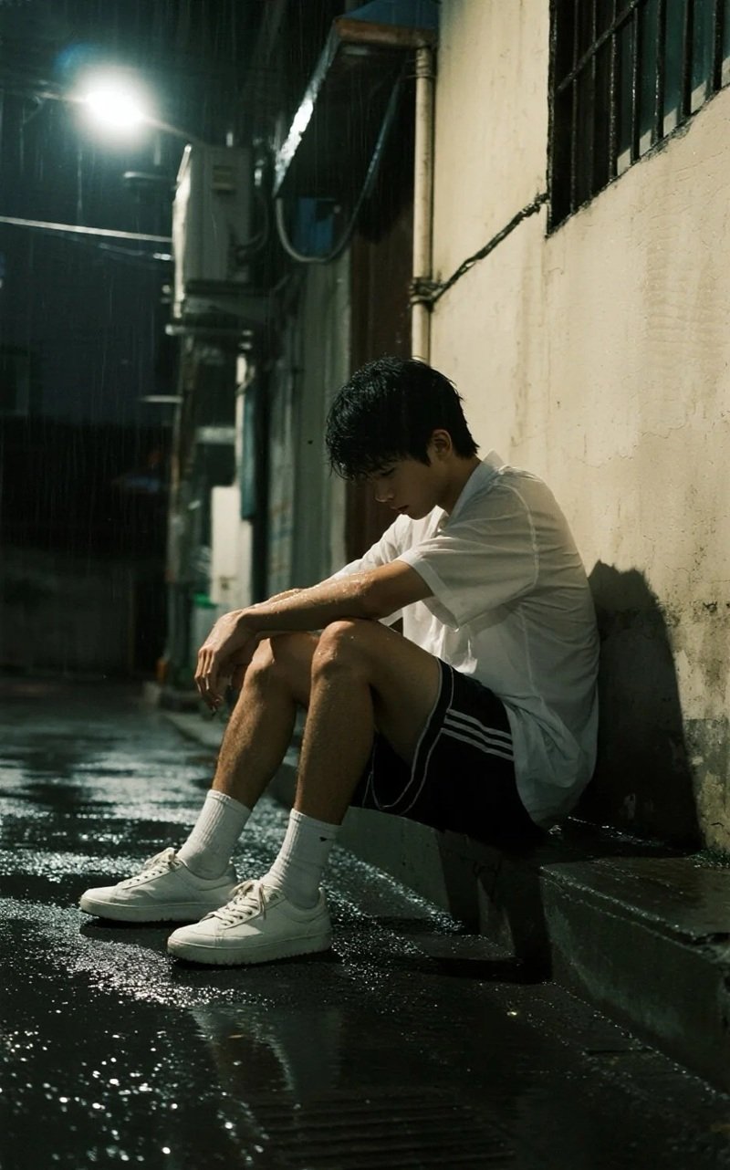 hình ảnh 1 mình ngồi buồn nam 11