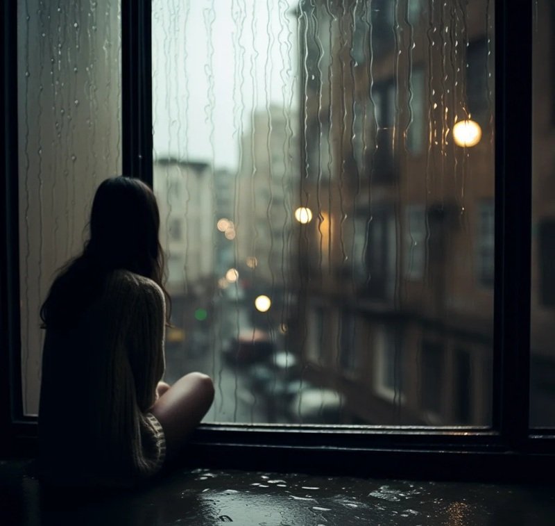 hình ảnh 1 mình ngồi buồn nữ 21