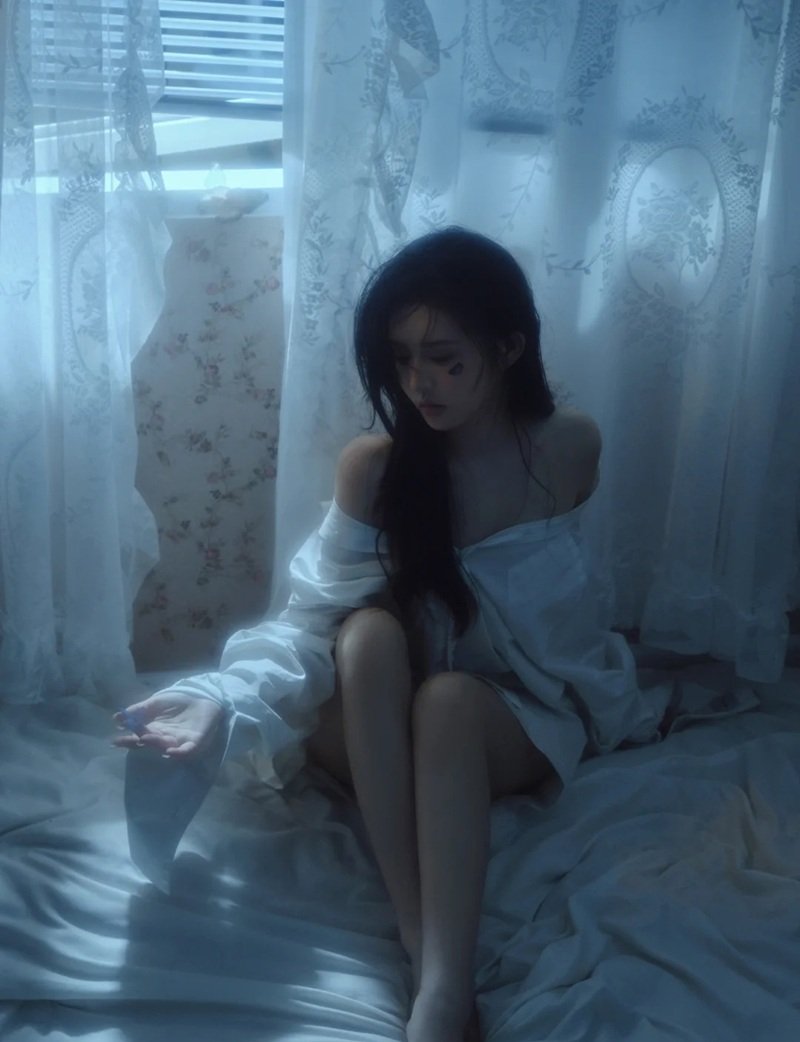 hình ảnh buồn, đau lòng nữ 38