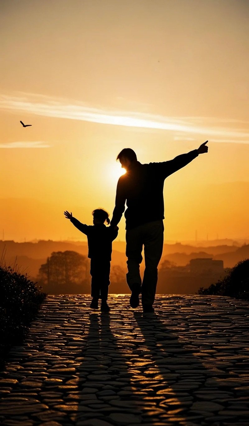 hình ảnh cha con buồn 13