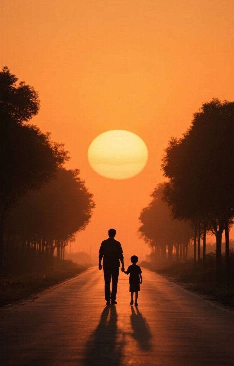 hình ảnh cha con buồn 39