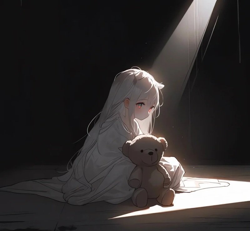 hình ảnh hoạt hình buồn cô đơn nữ 37