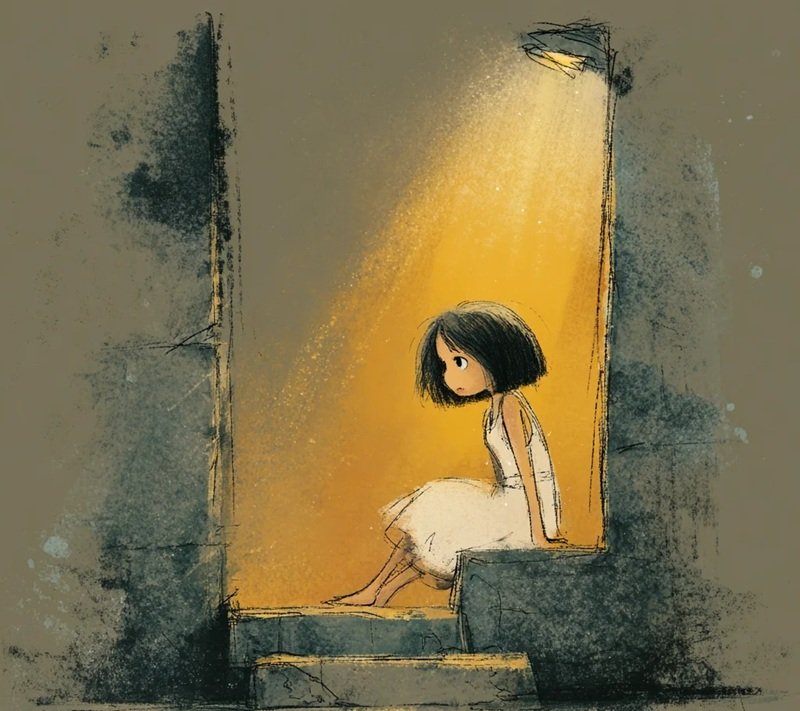 hình ảnh hoạt hình buồn cô đơn nữ 39