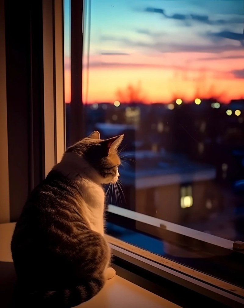 ảnh mèo buồn tâm trạng 24