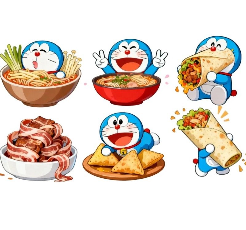 ảnh sticker doraemon