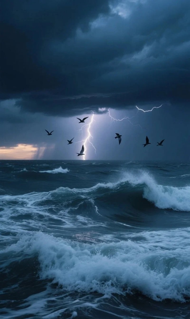 buồn ảnh sóng biển chill 21