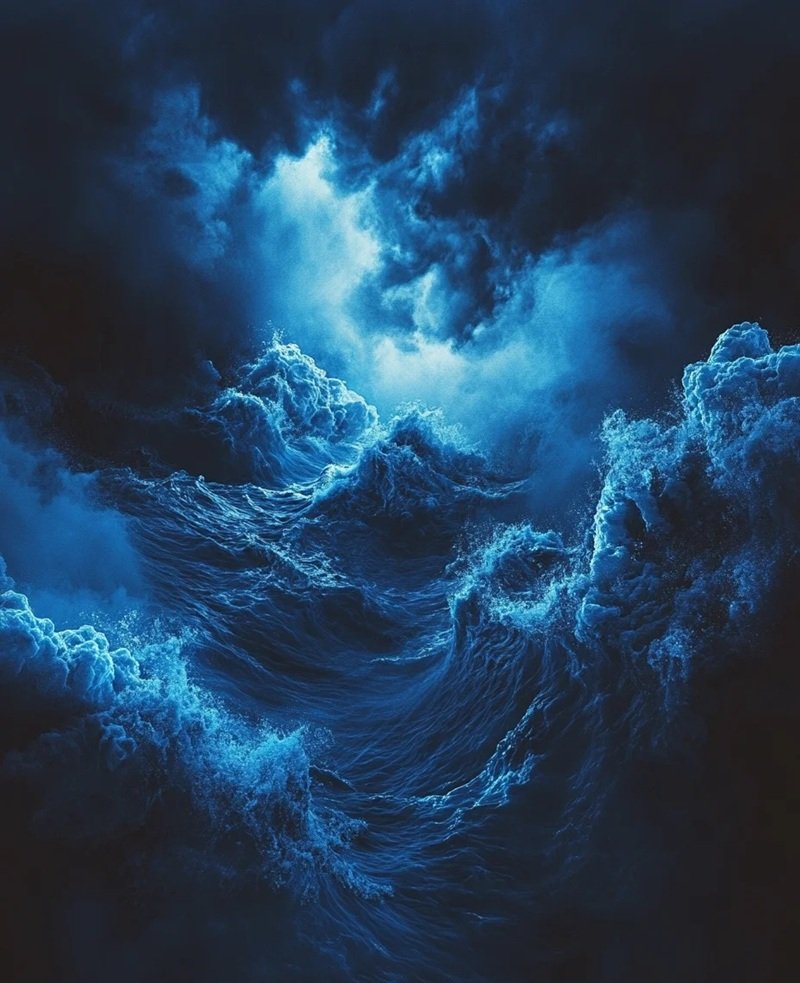 buồn ảnh sóng biển chill 38