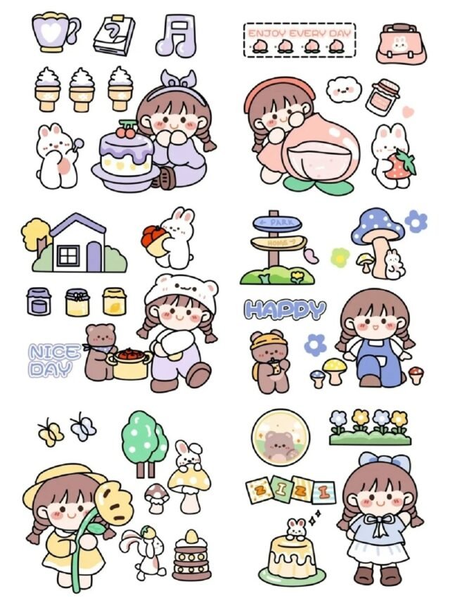 Sưu tập 88+ hình sticker cô gái cute cực xinh xắn