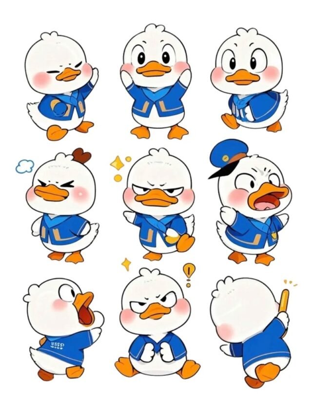 88+  sticker con vịt siêu lầy khiến ai cũng phì cười