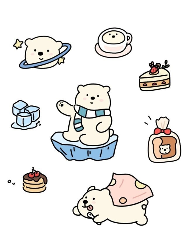 Bộ sticker gấu dí nhau cho bạn thêm phần cá tính