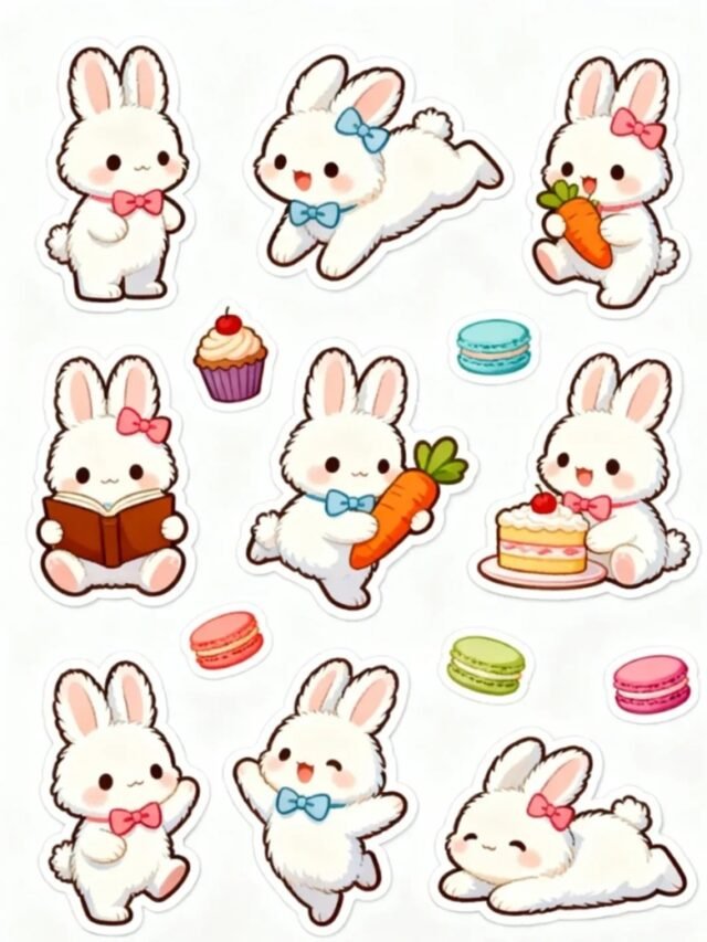 99+  sticker thỏ cute cho những tín đồ yêu thích sự dễ thương