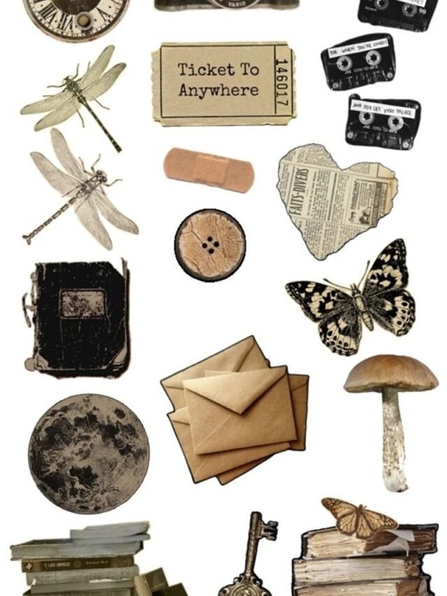 Bộ sưu tập 114+ sticker vintage độc quyền