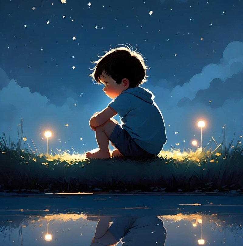 hình ảnh anime 1 mình ngồi buồn 3