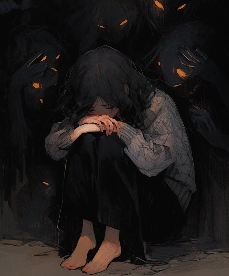 hình ảnh anime 1 mình ngồi buồn 5