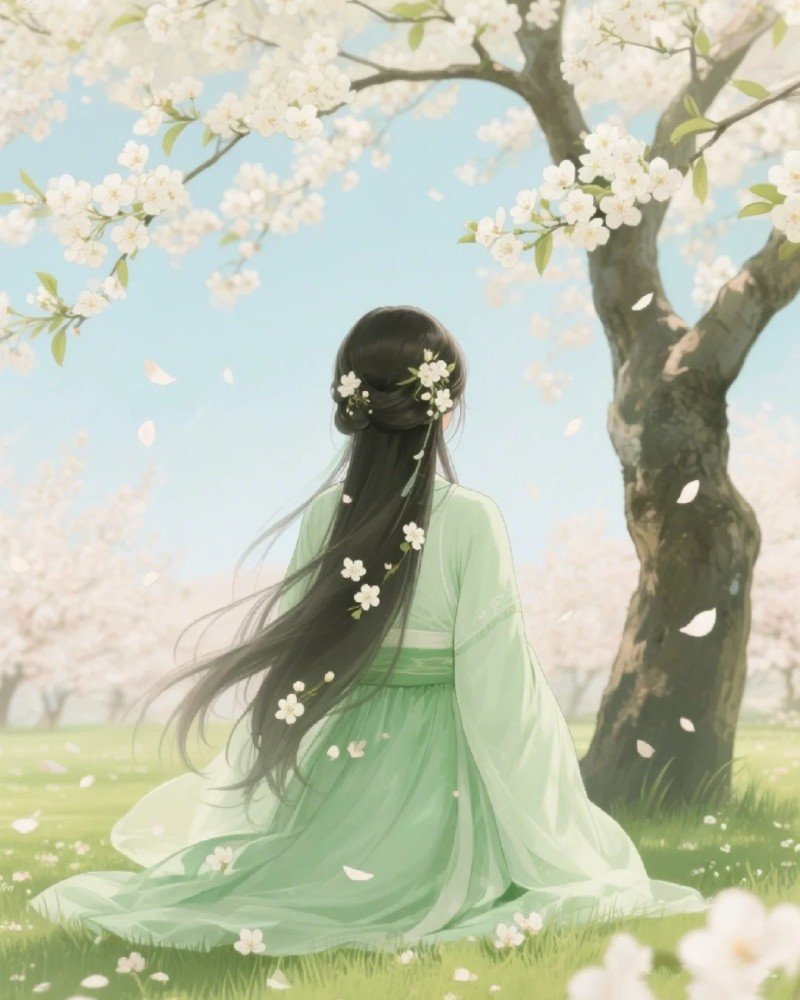 hình ảnh anime cổ trang nữ buồn 17