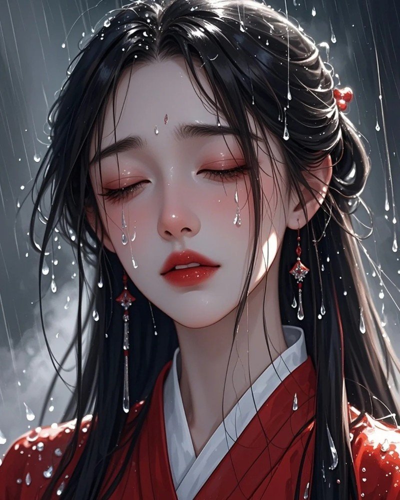 hình ảnh anime cổ trang nữ buồn 18