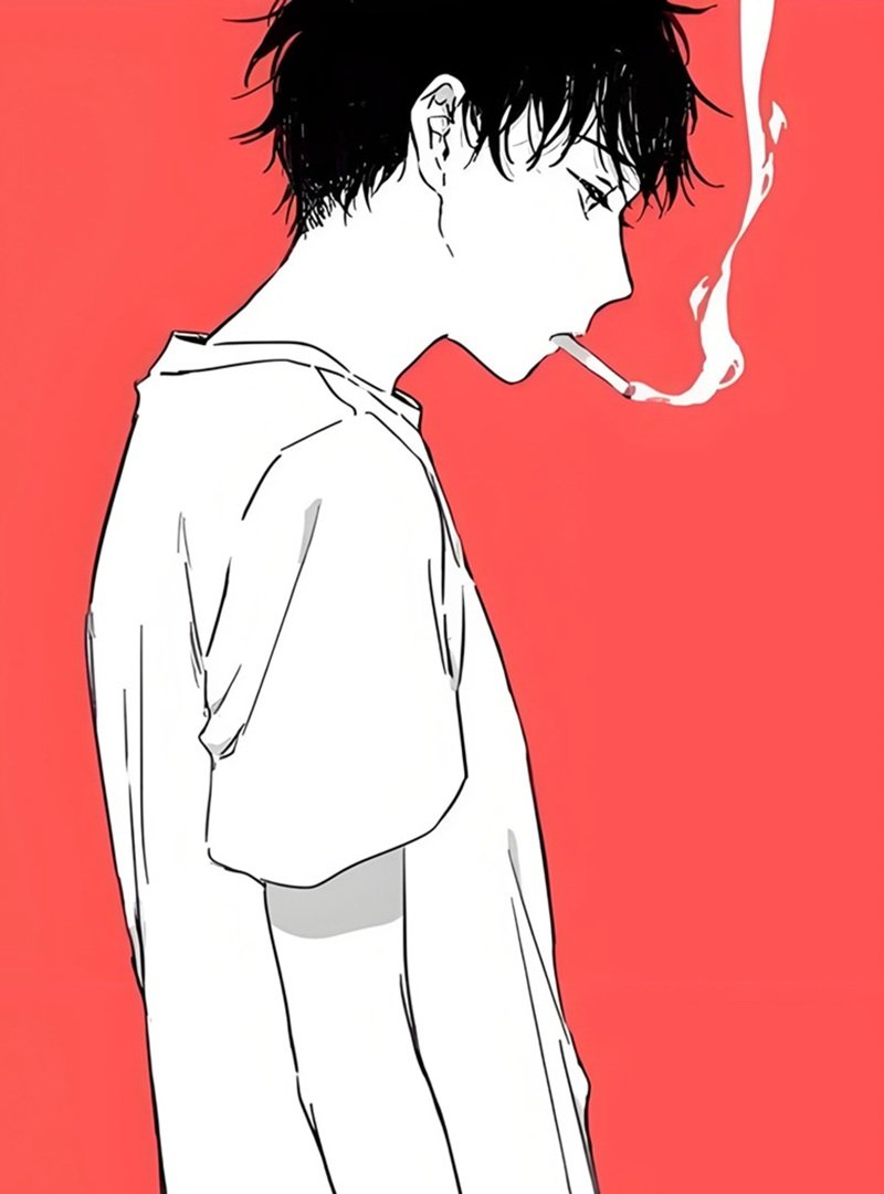 hình ảnh buồn nam hút thuốc 2