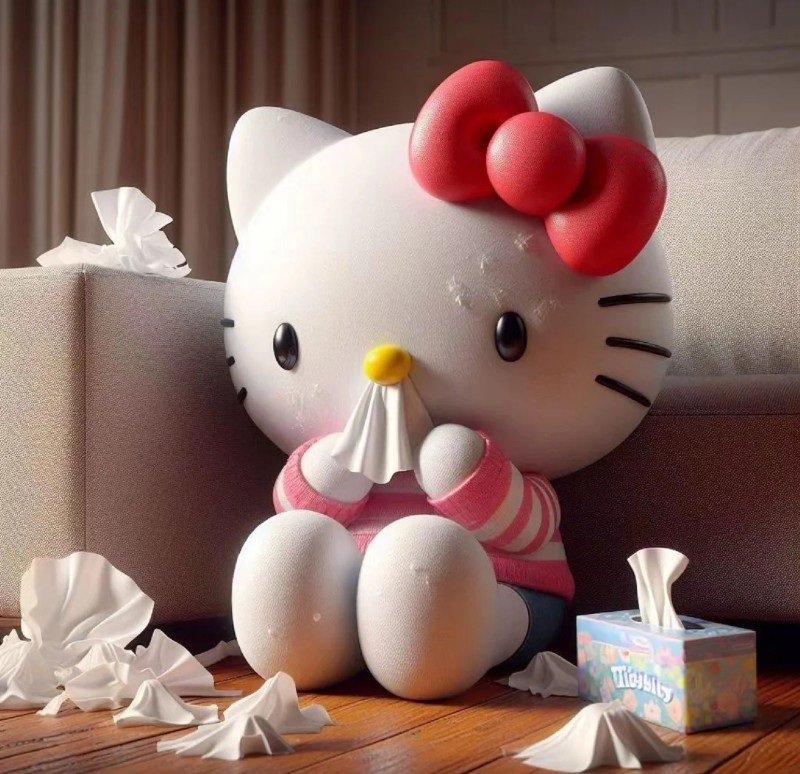 hình ảnh hello kitty buồn 1