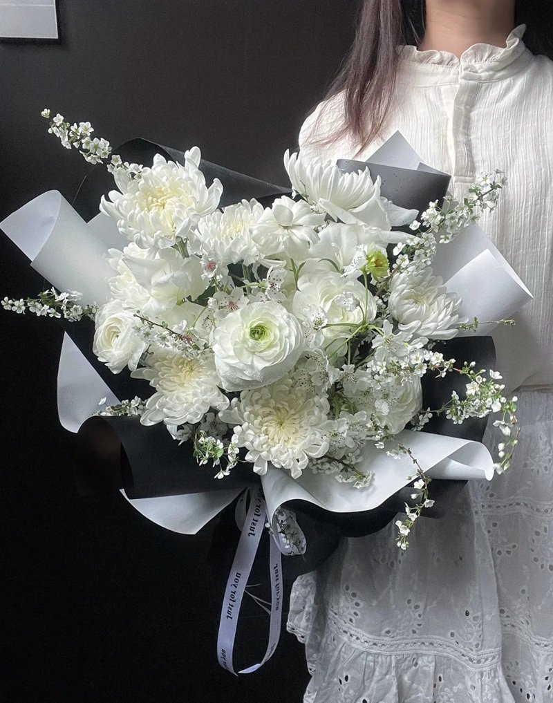 hình ảnh hoa cúc trắng buồn 10