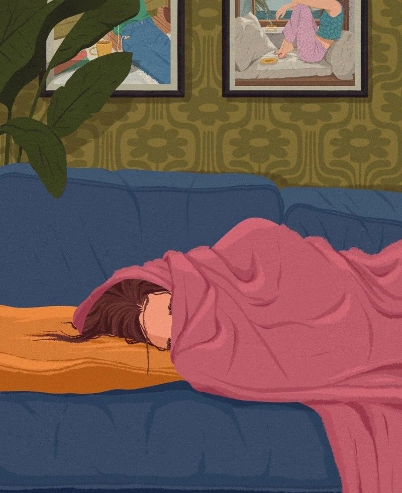 hình ảnh hoạt hình nữ buồn cô đơn 20